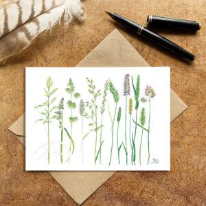Grass seed heads Card