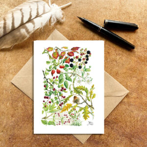 October hedgerow Card