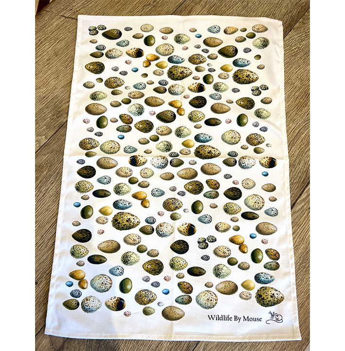Eggs tea towel