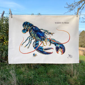 Blue Lobster Tea Towel