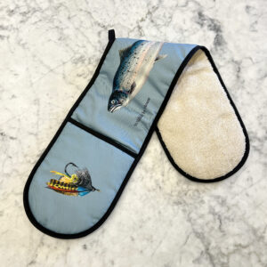 salmon double oven glove
