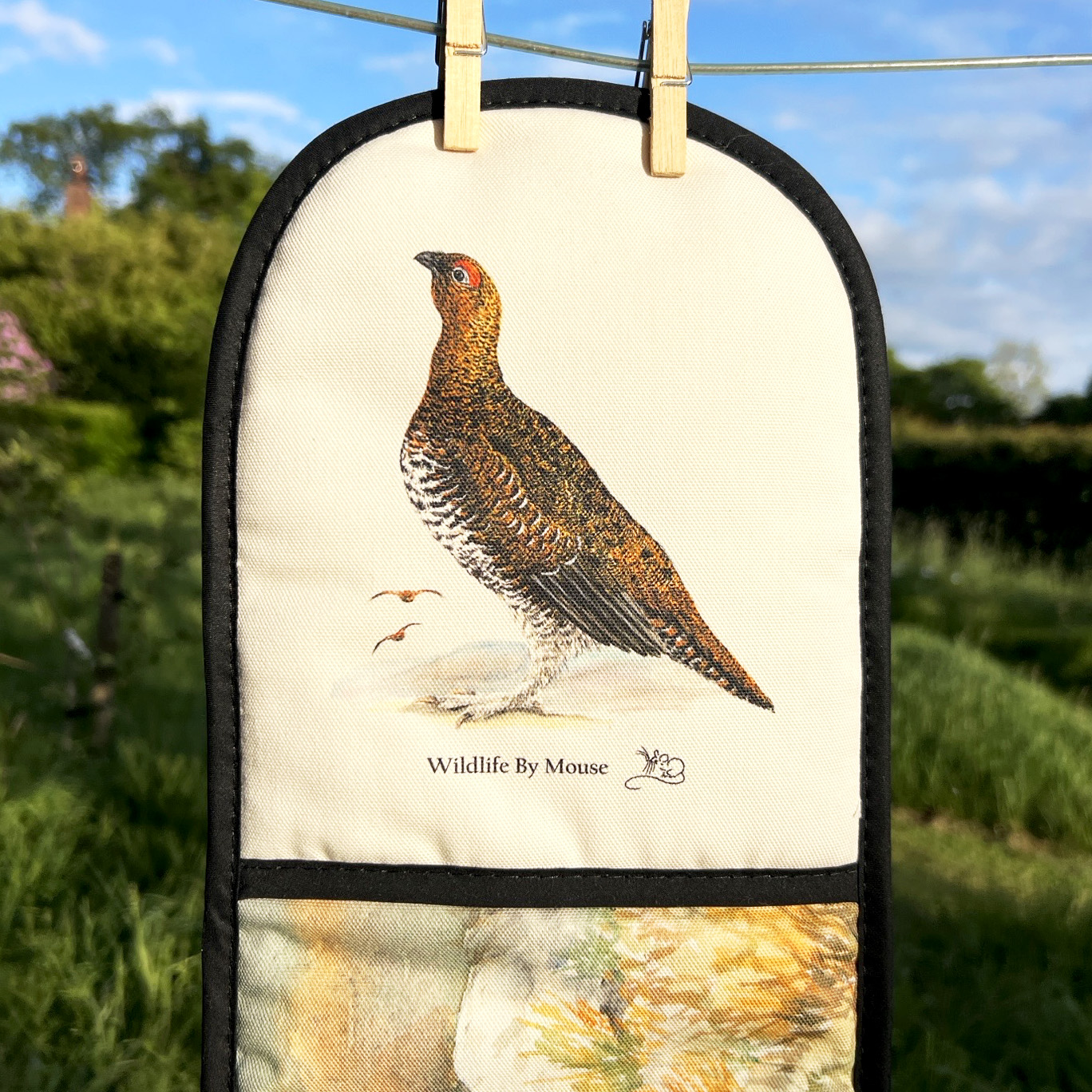 Double oven glove Grouse
