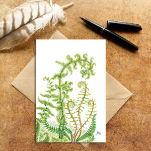 Fern greetings card